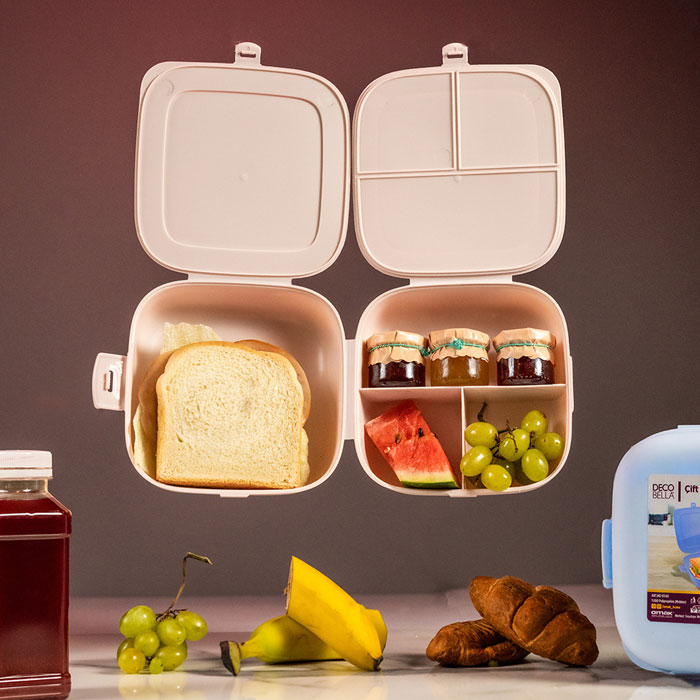 Omak Decobella Double Lid Lunch Box - 81140