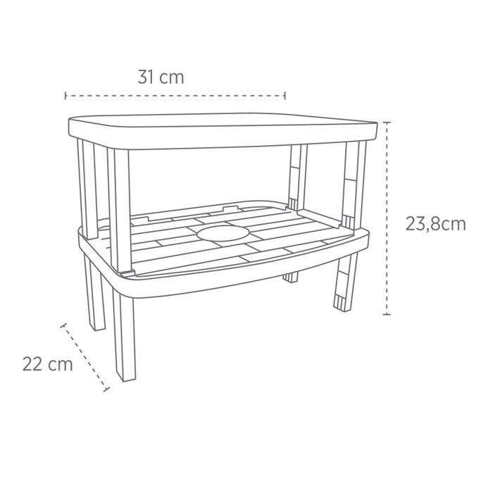 Omak Decobella Tier Rack For Cloth 1 Piece- 50806
