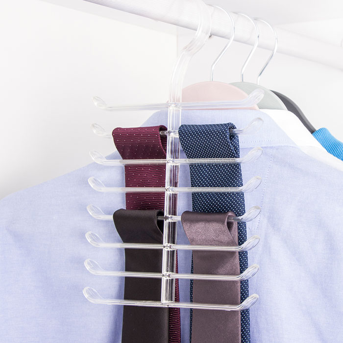 Omak Decobella Transparnt Tie Hangr - 50813