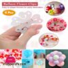 Decoration Items Plastic Flower Balloons Clip Balloons Decoration Balloons Accessories Balloon Flower For Wedding Birthday Supplies 6Pcs
