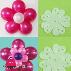 Decoration Items Plastic Flower Balloons Clip Balloons Decoration Balloons Accessories Balloon Flower For Wedding Birthday Supplies 6Pcs