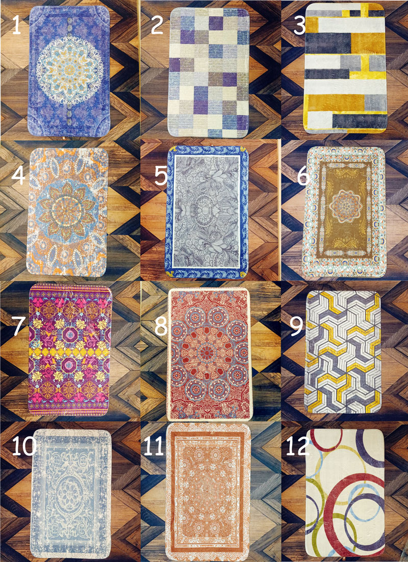 Decorative Flat Woven Accent Rug Home Decor Multi Design