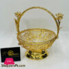 Decorative Fruit Bowl With Rose Handle - 1002-L