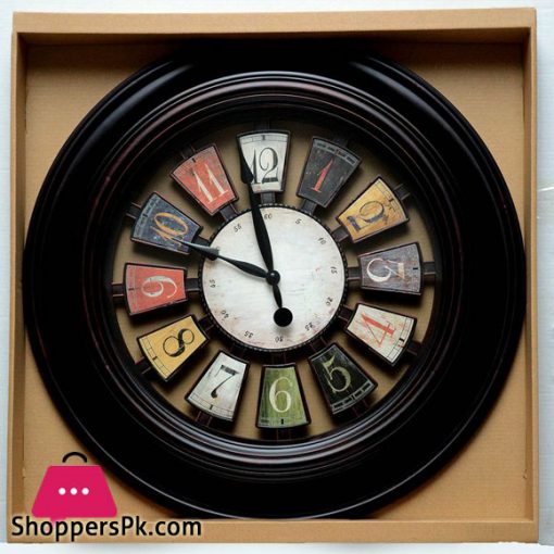 Decorative Multi Color Round Wall Clock