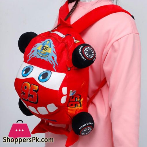 Disney Cars Design Kids Plush Backpack Toy School Bag Children’s Gifts Baby Backpack Boy/girl Baby Student Bags