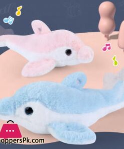 Educational Cute Repeat What You Say Talking Dolphin Stuffed Plush Toy