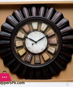 Flower Style Round Wall Clock