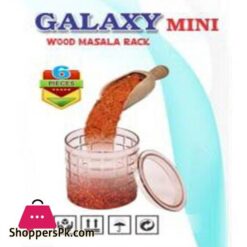 Galaxy Wood Masala Rack 6 Pcs Set 7 Galaxy Wood Masala Rack 6 Pcs Set