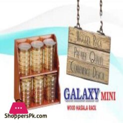 Galaxy Wood Masala Rack 6 Pcs Set 8 Galaxy Wood Masala Rack 6 Pcs Set