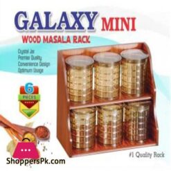 Galaxy Wood Masala Rack 6 Pcs Set 9 Galaxy Wood Masala Rack 6 Pcs Set