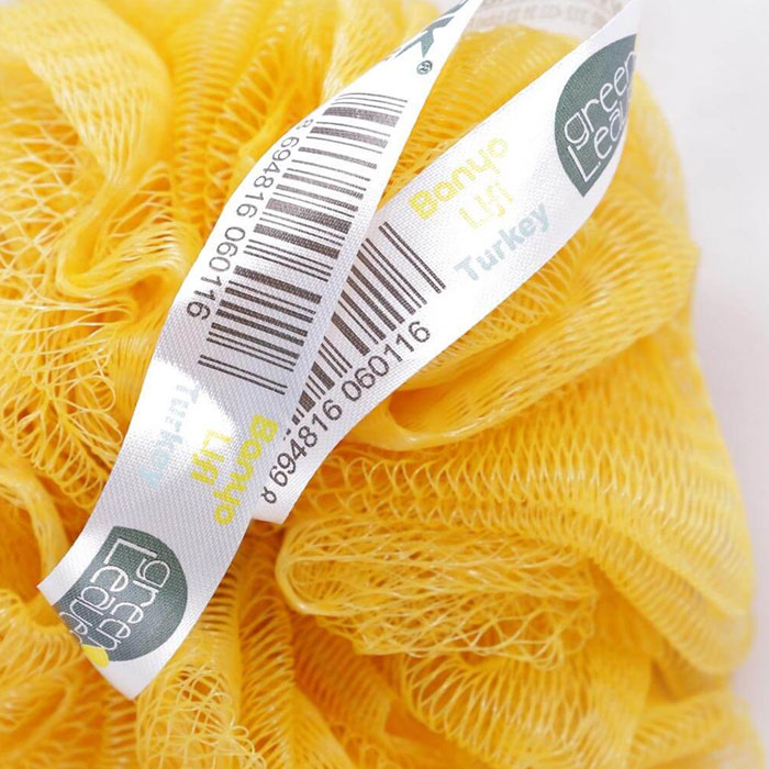 Omak Green Leaves Bath Sponge - 70140