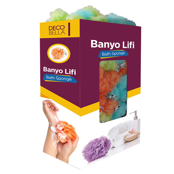 Omak Green Leaves Bath Sponge - 70140