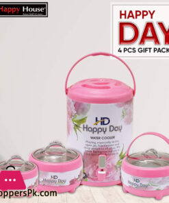 Happy Day Pearl Hotpot and Water Cooler With Glass Top Giftset