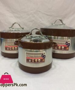 3 Pcs Happy Handsome Brown Hot Pot Set