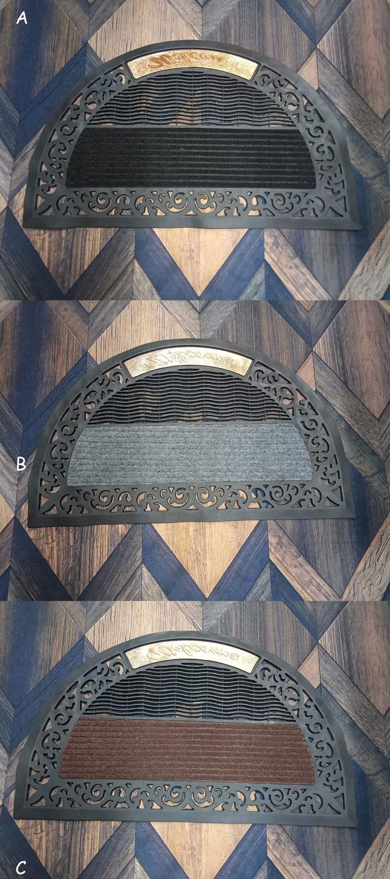 High Quality Round Door Mat Bath Room Mat Floor Mat Entrance Mat 50 X 75 Cm