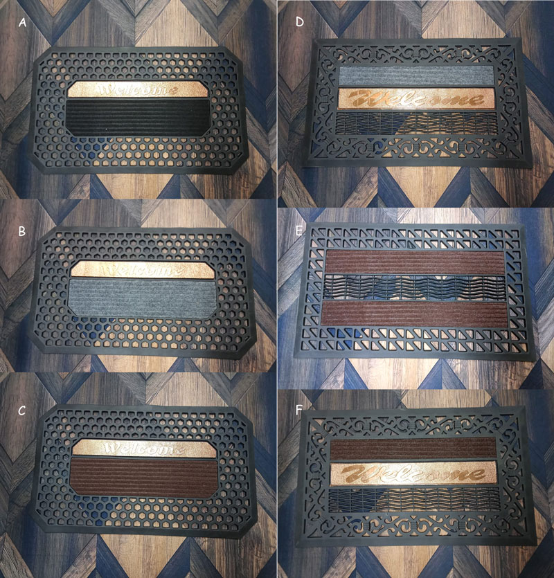 High Quality Round Door Mat Bath Room Mat Floor Mat Entrance Mat 50 X 75 Cm