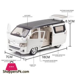 High Simulation 132 Toyota Hiace Alloy Model Mpv Vehicle Model Toy Car Hi Ace Sound Light Metal Toys Vehicle Gifts Collectiondiecasts Toy Vehicles