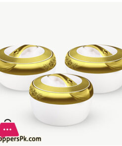 Hisense Gold Insulated Casserole 3 Pcs  Hot Pot Set