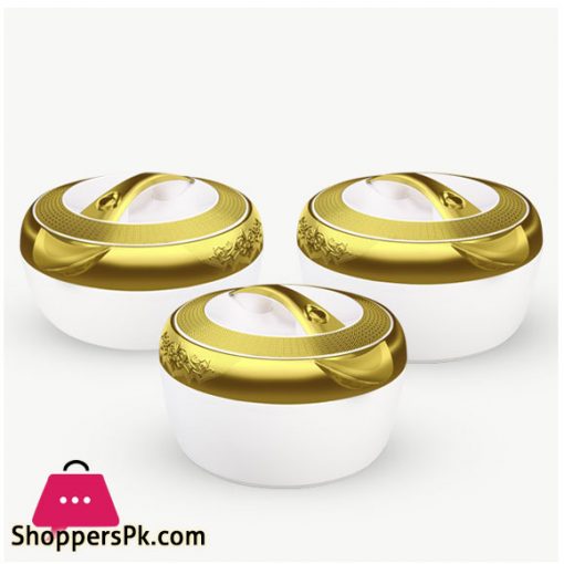 Hisense Gold Insulated Casserole 3 Pcs Hot Pot Set