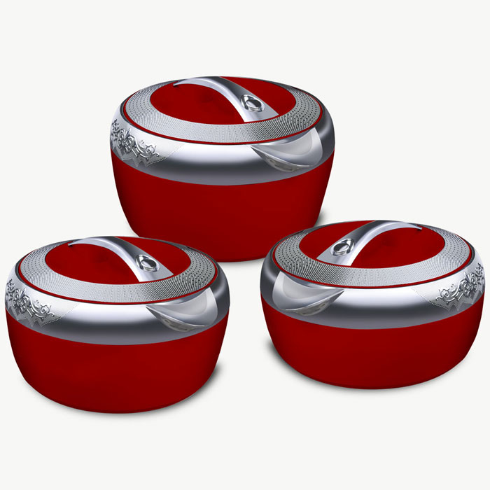 Happy Hisense Metallic Casserole Black 3 Pc