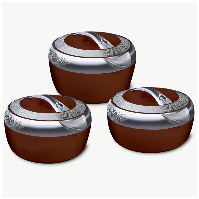 Happy Hisense Metallic Casserole Black 3 Pc