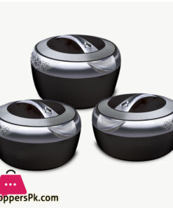 Happy Hisense Metallic Casserole Black 3 Pc