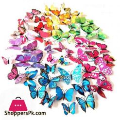 Home Decoration Stylish Pack Of 3 D Magnetic Butterfly 12 Pieces For Home Wall Decor Room Decoration