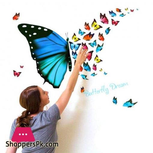 Home Decoration Stylish Pack Of 3 D Magnetic Butterfly 12 Pieces For Home Wall Decor Room Decoration