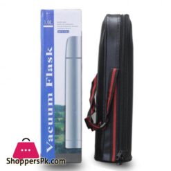 Hot And Cold Stainless Steel Vacuum Flask Water Bottle Silver 1 Liter