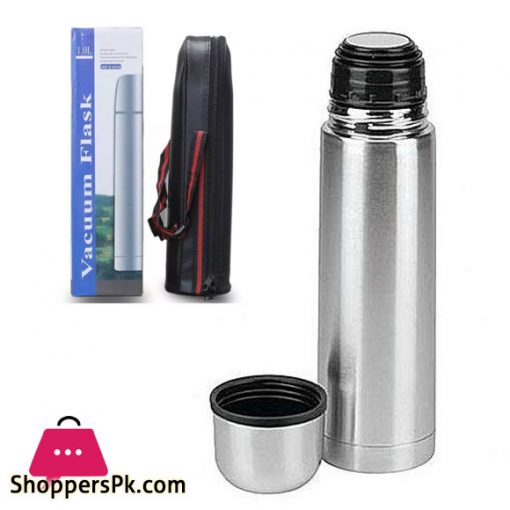Hot And Cold Stainless Steel Vacuum Flask Water Bottle - Silver ( 700 ML )