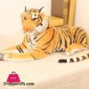 30 90Cm Huge Prone Tiger Plush Toy Big Tiger Plush Doll Simulation Animal Vivid Lifelike Tiger For Boy Large Tiger Doll Softsimulation Animal