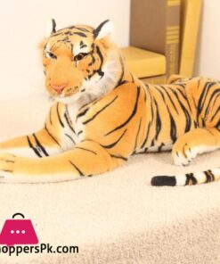 30 90cm Huge Prone Tiger Plush Toy Big Tiger Plush Doll Simulation Animal Vivid Lifelike Tiger for Boy Large Tiger Doll Softsimulation animal