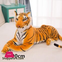 30 90Cm Huge Prone Tiger Plush Toy Big Tiger Plush Doll Simulation Animal Vivid Lifelike Tiger For Boy Large Tiger Doll Softsimulation Animal