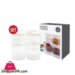JCJ Double Lock Condiment Storage Jar Set SET 4 - 98103