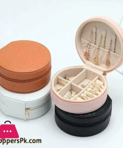 Jewelry Box Hook Pocket Round Waterproof Earring Necklace Ring Bracelet Organizer