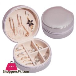 Jewelry Box Hook Pocket Round Waterproof Earring Necklace Ring Bracelet Organizer 11 Jewelry Box Hook Pocket Large Capacity Round Waterproof Earring Necklace Ring Bracelet Organizer Case For Home