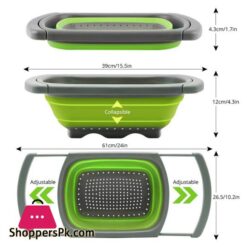 Kitchen Retractable Vegetable Fruit Washing Drain Basket Over Sink Drain Rack Colander Strainer Drying Rack Kitchen Storage Toolracks Holders