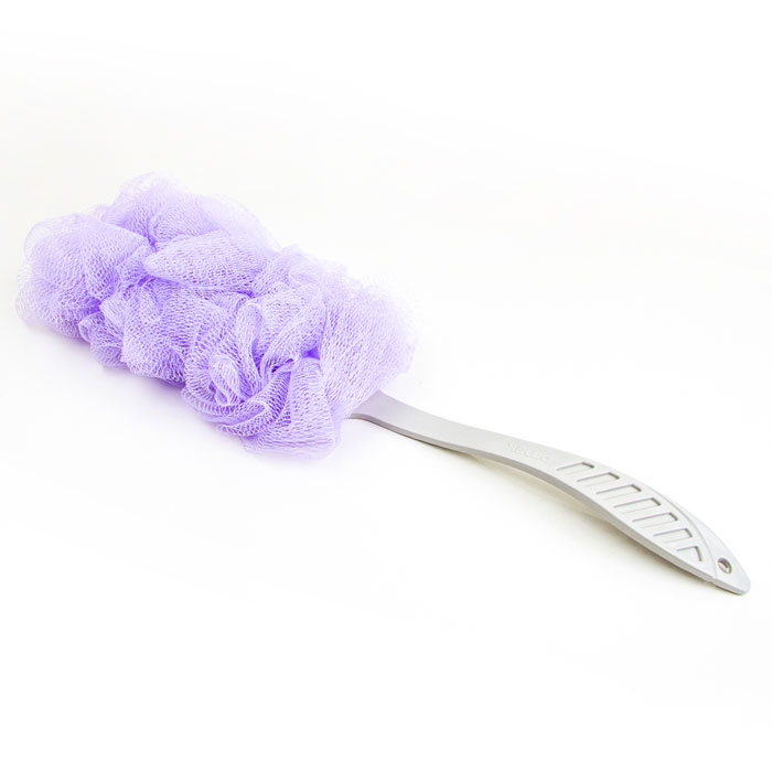 Omak Leaves Back Scrubber W-Handle - 70160