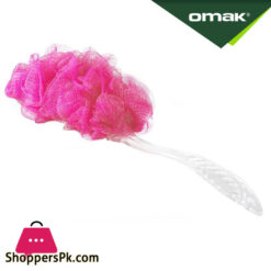 Omak Leaves Back Scrubber W-Handle - 70160