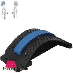 Magic Back Stretcher Lumbar Support3 Adjustable Settings for Back Pain Relief Lumbar Support Relaxation Muscle Board Back Posture Massage Tool Style 1 Blue