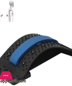 Magic Back Stretcher Lumbar Support3 Adjustable Settings for Back Pain Relief Lumbar Support Relaxation Muscle Board Back Posture Massage Tool Style 1 Blue
