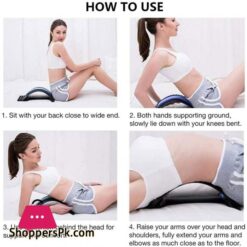 Magic Back Stretcher Lumbar Support3 Adjustable Settings For Back Pain Relief Lumbar Support Relaxation Muscle Board Back Posture Massage Tool Style 1 Blue