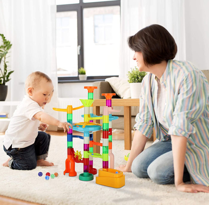 Marble Run Toy Set Construction Building Blocks Toys 73 Pcs