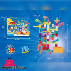 Marble Run Toy Set Construction Building Blocks Toys 73 Pcs
