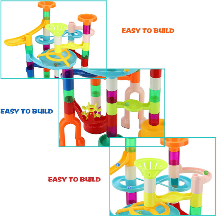 Marble Run Toy Set Construction Building Blocks Toys 73 Pcs