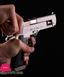Metal Desert Eagle Windproof Lighter Smoking Cigarette Cigar Lighter Pistol Gun Shaped Refillable Butane Gas Flame Jet Lighterlighter Air