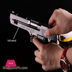 Metal Desert Eagle Windproof Lighter Smoking Cigarette Cigar Lighter Pistol Gun Shaped Refillable Butane Gas Flame Jet Lighterlighter Air