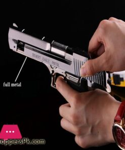 Metal Desert Eagle Windproof Lighter Smoking Cigarette Cigar Lighter Pistol Gun Shaped Refillable Butane Gas Flame Jet Lighterlighter Air
