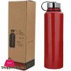 Metal Water Bottle Stainless Steel Vacuum Flask Non-Leak Sports Water Bottles Drinks Bottle for Running Gym Cycling Multiple