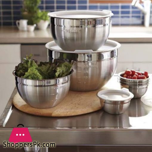 Mixing Bowl Heavy Guage Stainless Steel DIY Cake Bread Salad Mixer Kitchen Cooking Tools